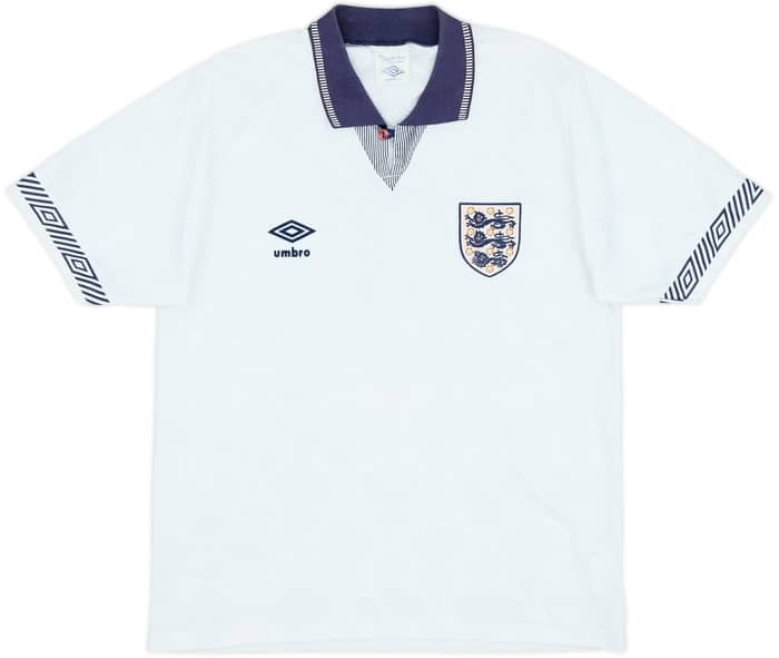 1990-92 England Home Shirt - 8/10 - (S)