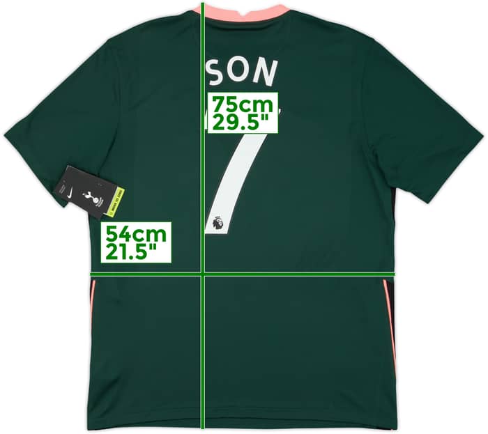 2020-21 Tottenham Away Shirt Son #7 (L)