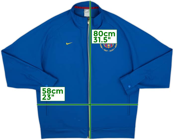 2007-08 Barcelona Nike Track Jacket - 7/10 - (L)