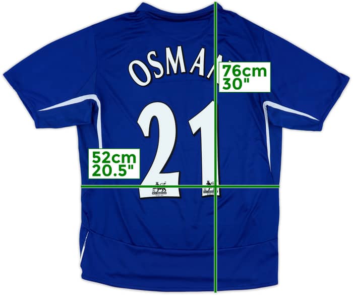 2005-06 Everton Home Shirt Osman #21 - 6/10 - (L)