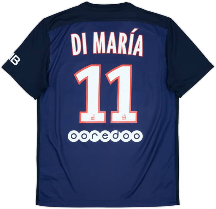 2015-16 Paris Saint-Germain Home Shirt Di Maria #11 - 10/10 - (M)