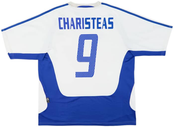 2004-06 Greece Away Shirt Charisteas #9 - 7/10 - (L)