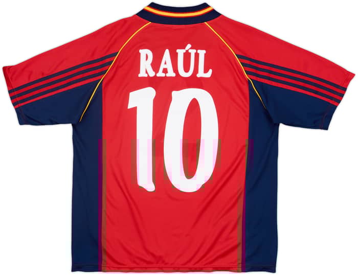 1998-99 Spain Home Shirt Raul #10 - 6/10 - (M/L)