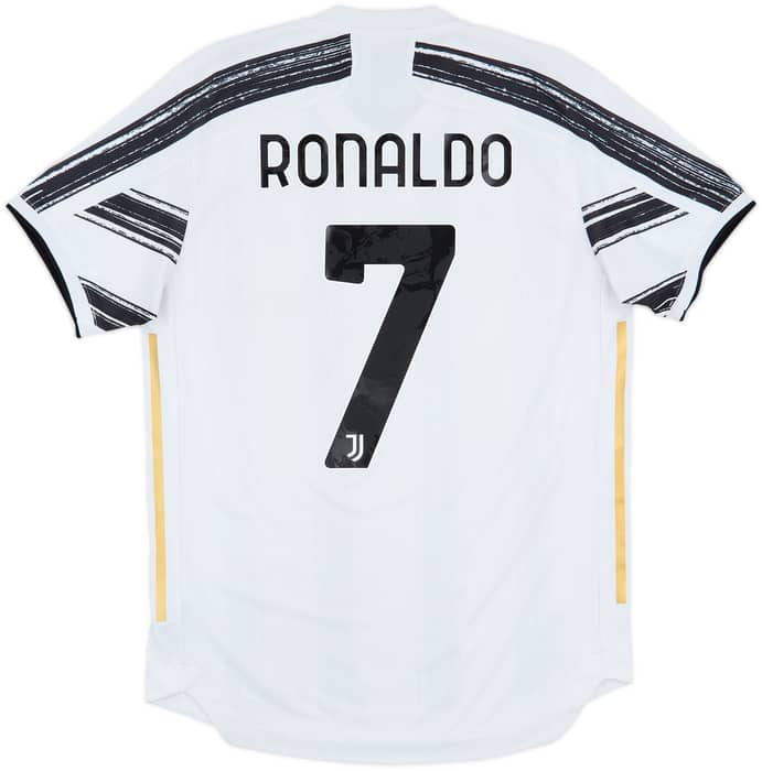 2020-21 Juventus Authentic Home Shirt Ronaldo #7 - 8/10 - (M)