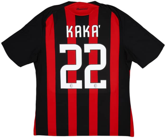 2008-09 AC Milan Home Shirt Kaka #22 - 6/10 - (L)