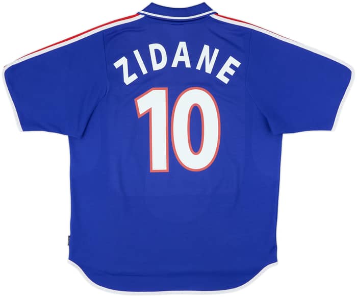 2000-02 France Home Shirt Zidane #10 - 9/10 - (XL)