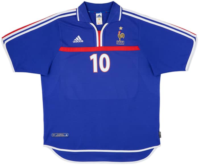 2000-02 France Home Shirt Zidane #10 - 9/10 - (XL)