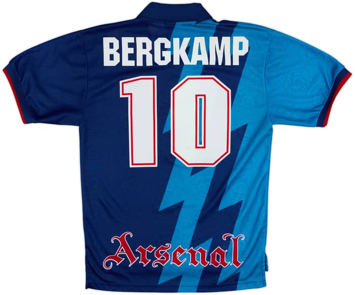 1995-96 Arsenal Away Shirt Bergkamp #10 - 8/10 - (S)