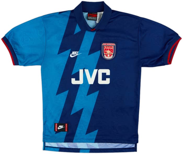1995-96 Arsenal Away Shirt Bergkamp #10 - 8/10 - (S)
