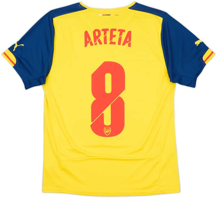 2014-15 Arsenal Away Shirt Arteta #8 - 8/10 - (S)