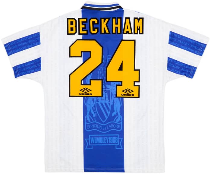 1994-96 Manchester United Third Shirt Beckham #24 - 8/10 - (L)