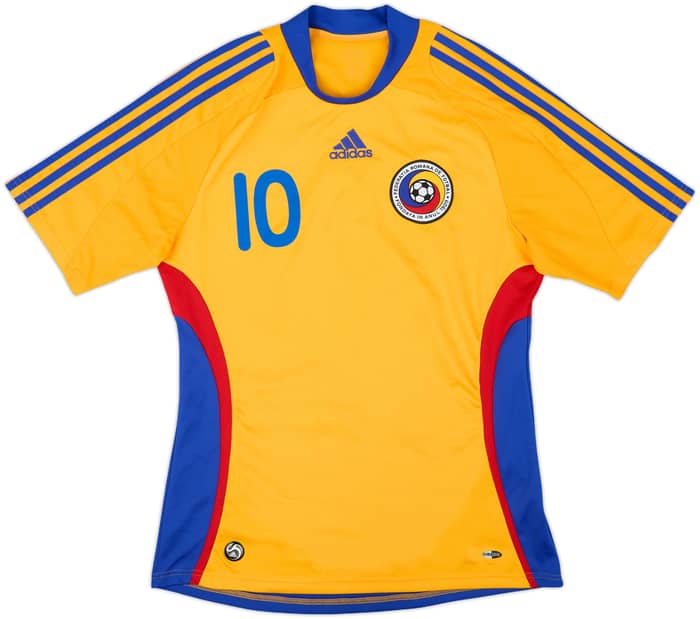 2008-09 Romania Home Shirt Mutu #10 - 8/10 - (M)