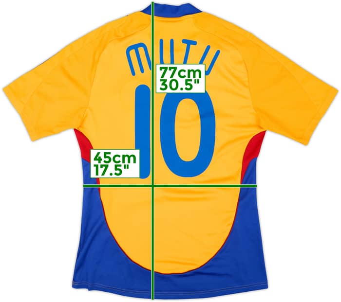 2008-09 Romania Home Shirt Mutu #10 - 8/10 - (M)