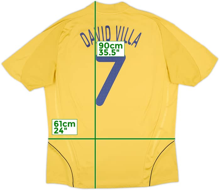 2008-10 Spain Away Shirt David Villa #7 - 8/10 - (XXL)