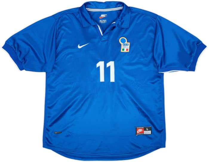 1997-98 Italy Home Shirt #11 (D.Baggio) - 8/10 - (L)