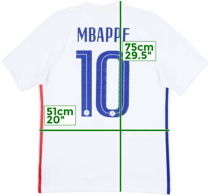 2020-21 France Away Shirt Mbappe #10 - 7/10 - (M)