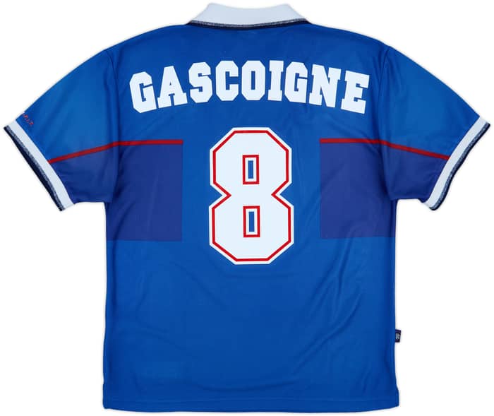 1997-99 Rangers Home Shirt Gascoigne #8 - 6/10 - (M)