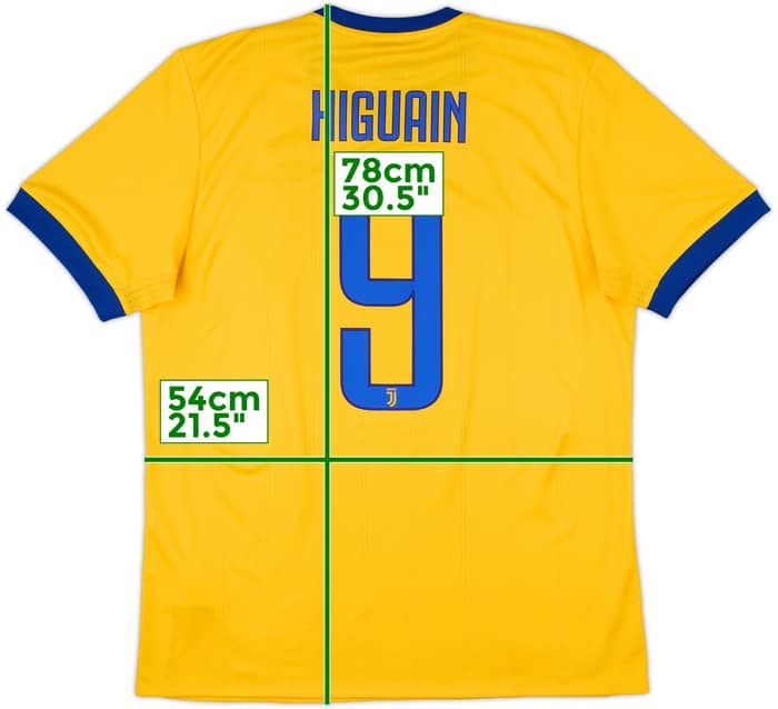 2017-18 Juventus Away Shirt Higuain #9 - 5/10 - (L)