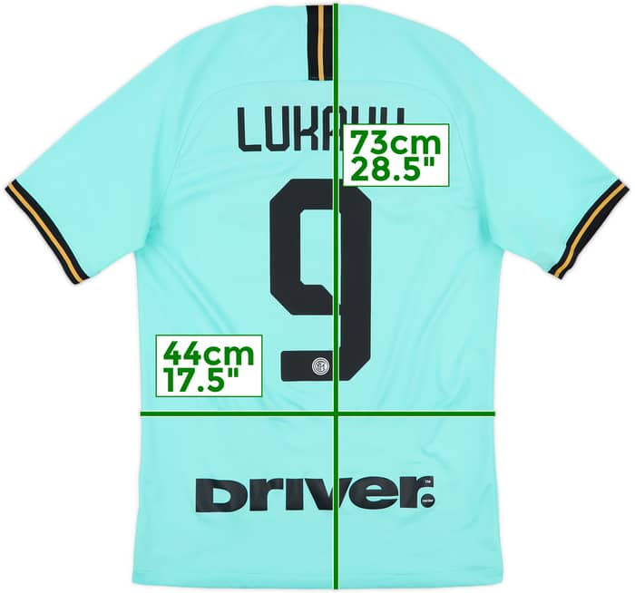 2019-20 Inter Milan Away Shirt Lukaku #9 - 10/10 - (S)