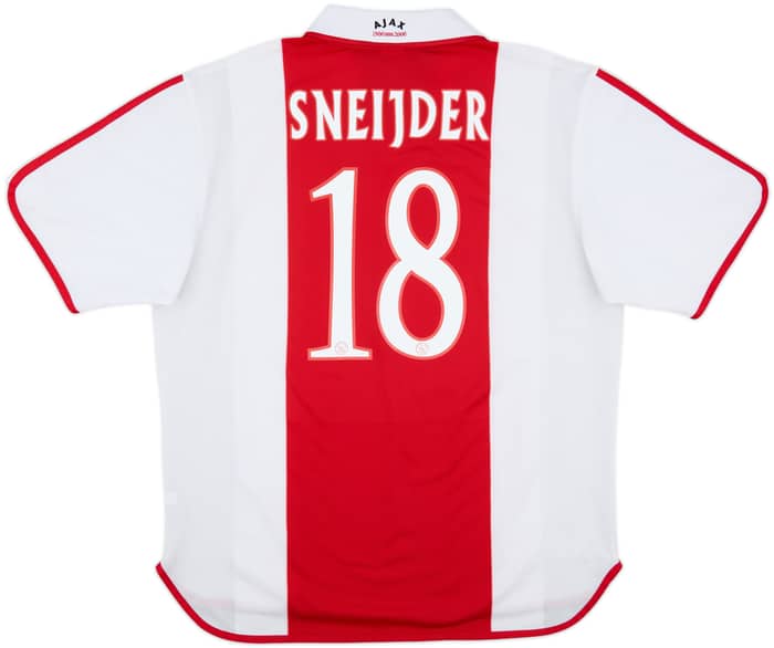 2000-01 Ajax Centenary Home Shirt Sneijder #18 - 9/10 - (XL)