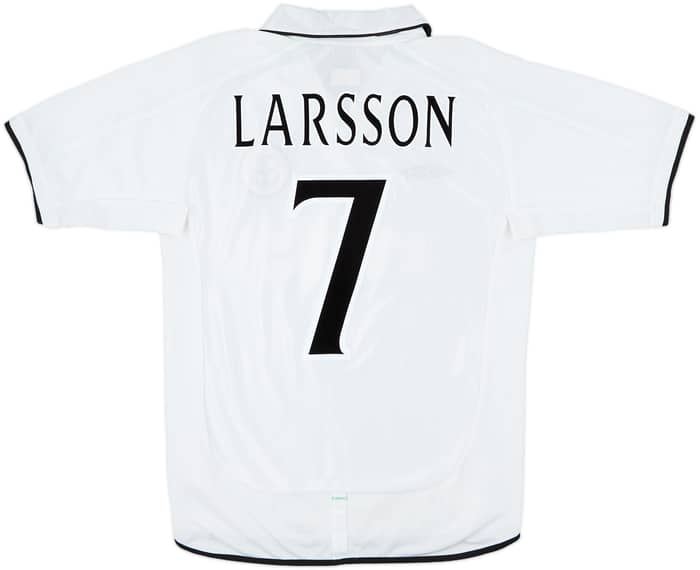 2001-02 Celtic Away Shirt Larsson #7 - 9/10 - (M)