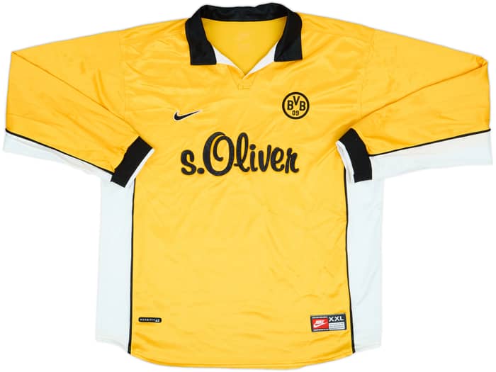 1998-00 Borussia Dortmund Home L/S Shirt - 6/10 - (XXL)