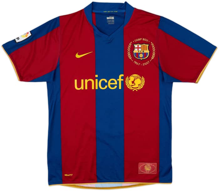 2007-08 Barcelona Home Shirt Ronaldinho #10 - 6/10 - (S)