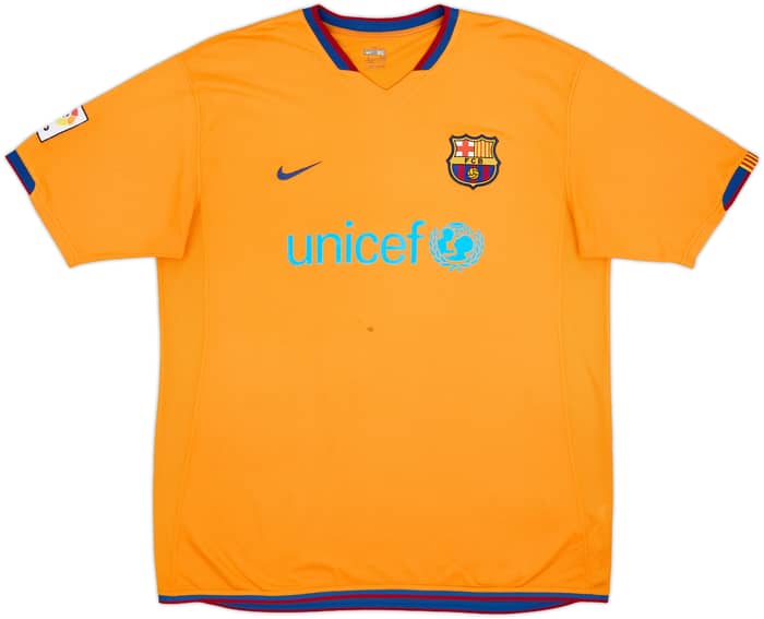 2006-08 Barcelona Away Shirt Ronaldinho #10 - 6/10 - (XL)
