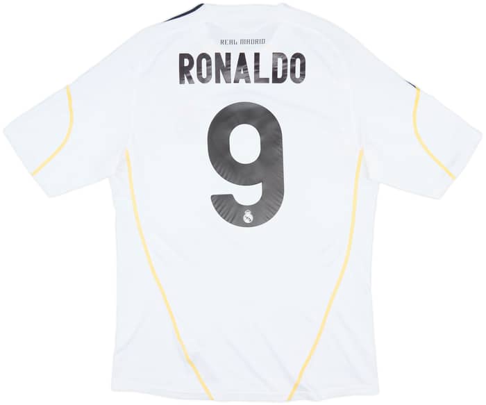 2009-10 Real Madrid Home Shirt Ronaldo #9 - 8/10 - (L)
