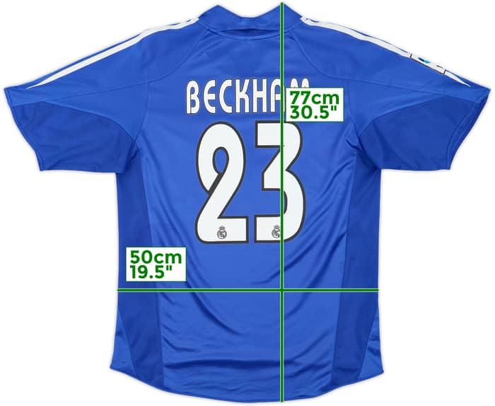 2004-05 Real Madrid Third Shirt Beckham #23 - 8/10 - (S)