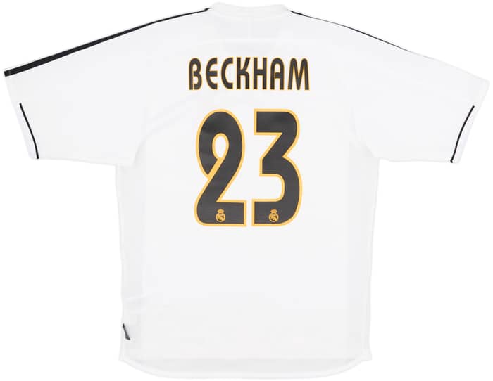 2003-04 Real Madrid Home Shirt Beckham #23 - 10/10 - (S)
