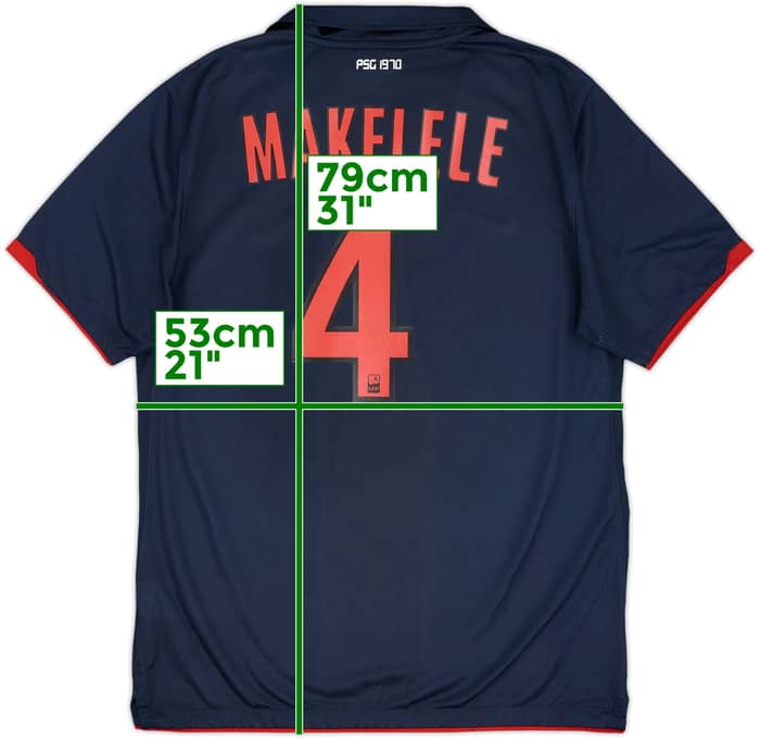 2010-11 Paris Saint-Germain Away Shirt Makelele #4 - 8/10 - (L)