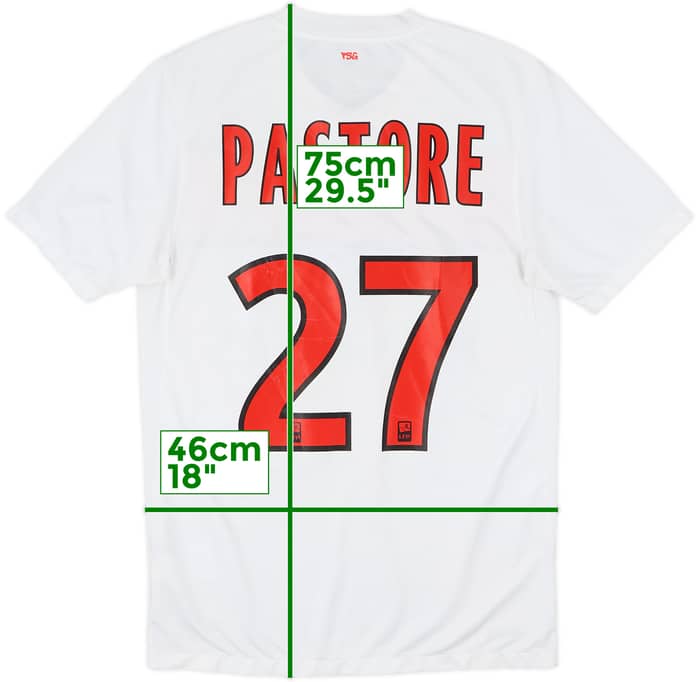 2011-12 Paris Saint-Germain Away Shirt Pastore #27 - 7/10 - (S)