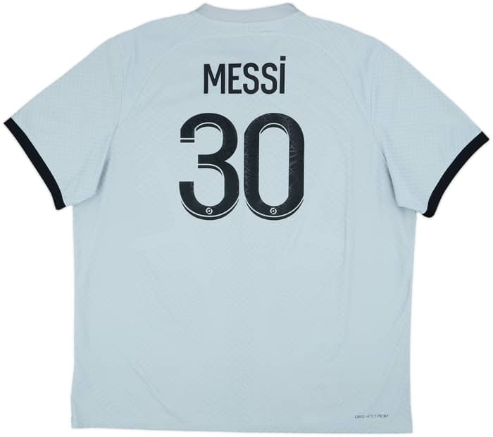 2022-23 Paris Saint-Germain Authentic Away Shirt Messi #30 - 8/10 - (XXL)