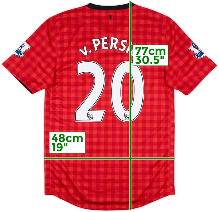 2012-13 Manchester United Home Shirt v.Persie #20 - 7/10 - (S)