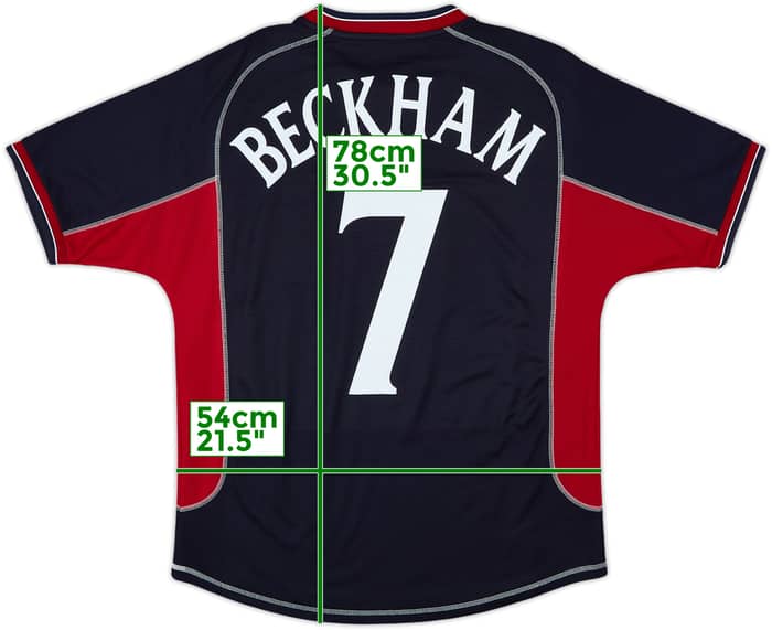 2000-01 Manchester United Third Shirt Beckham #7 - 10/10 - (M)