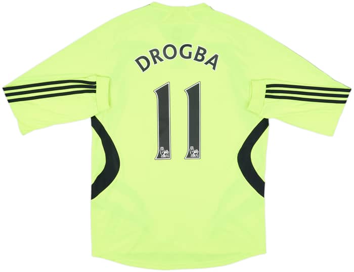 2007-08 Chelsea Away L/S Shirt Drogba #11 - 8/10 - (M)