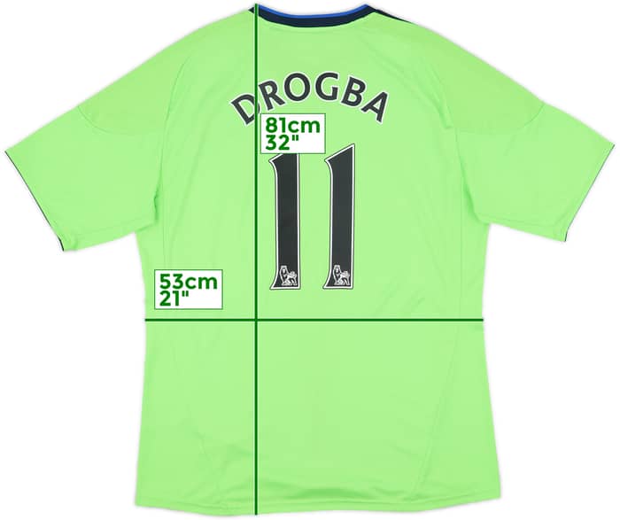 2010-11 Chelsea Third Shirt Drogba #11 - 9/10 - (L)