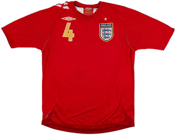 2006-08 England Away Shirt Gerrard #4 - 4/10 - (M)