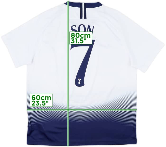 2018-19 Tottenham Home Shirt Son #7 - 8/10 - (XL)