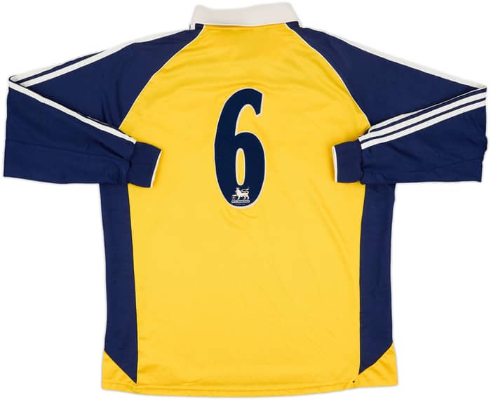 1999-01 Tottenham Match Issue Away L/S Shirt #6