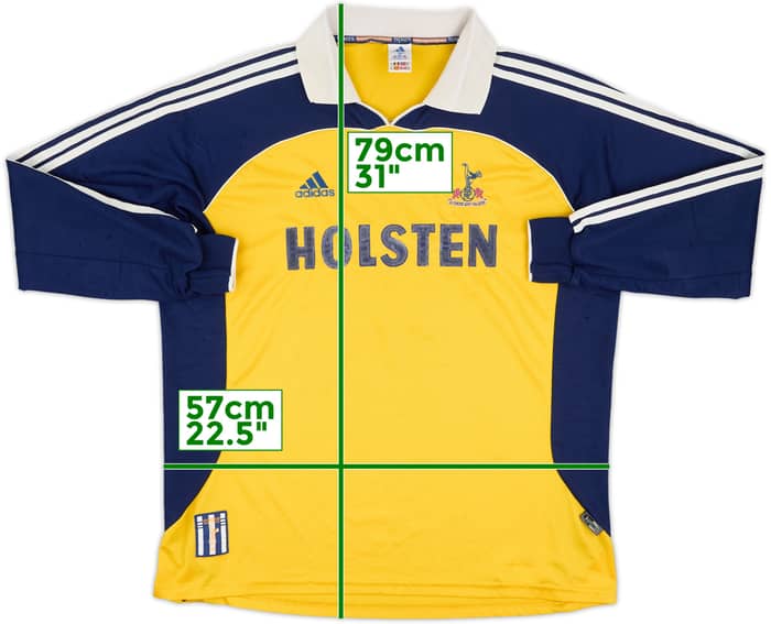 1999-01 Tottenham Match Issue Away L/S Shirt #6