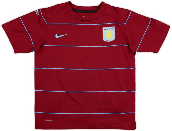 2008-09 Aston Villa Nike Training Shirt - 5/10 - (S.Boys)