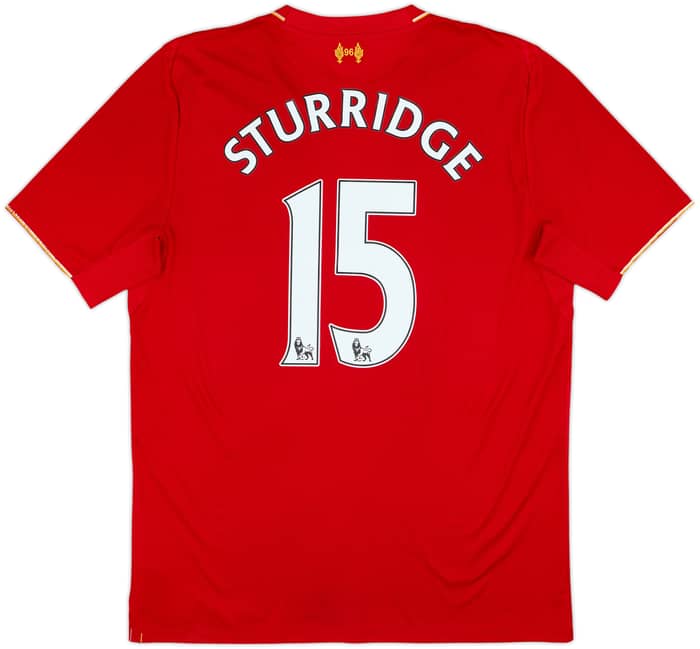 2015-16 Liverpool Home Shirt Sturridge #15 - 7/10 - (L)