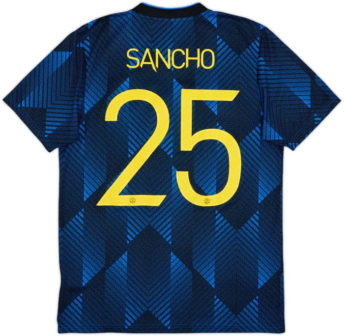 2021-22 Manchester United Third Shirt Sancho #25 - 8/10 - (M)