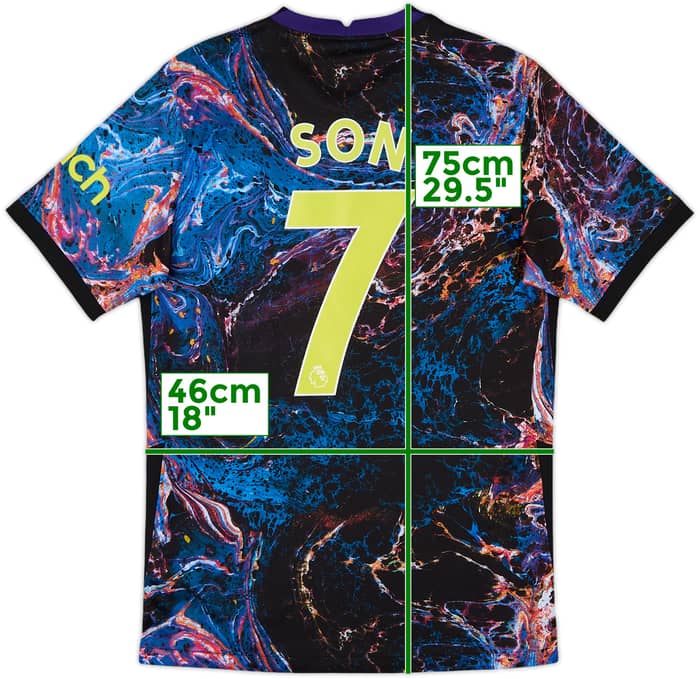 2021-22 Tottenham Away Shirt Son #7 - 8/10 - (S)