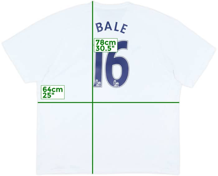 2007-08 Tottenham Home Shirt Bale #16 - 8/10 - (3XL)