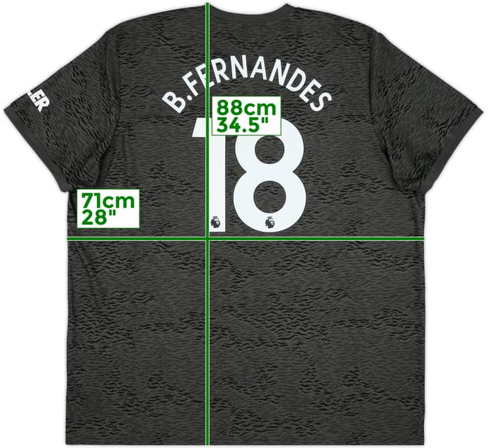 2020-21 Manchester United Away Shirt B.Fernandes #18 - 8/10 - (3XL)