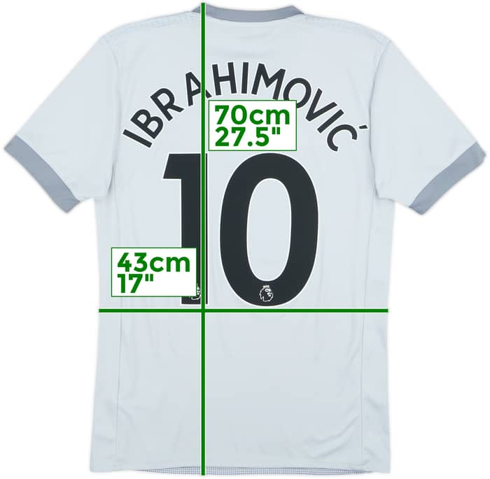 2017-18 Manchester United Third Shirt Ibrahimovic #10 - 9/10 - (XS)