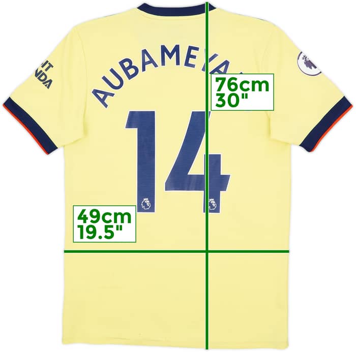 2021-22 Arsenal Away Shirt Aubameyang #14 - 5/10 - (M)
